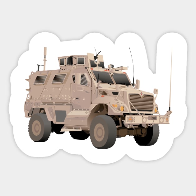 M1224 MRAP Army Military Truck Sticker by NorseTech